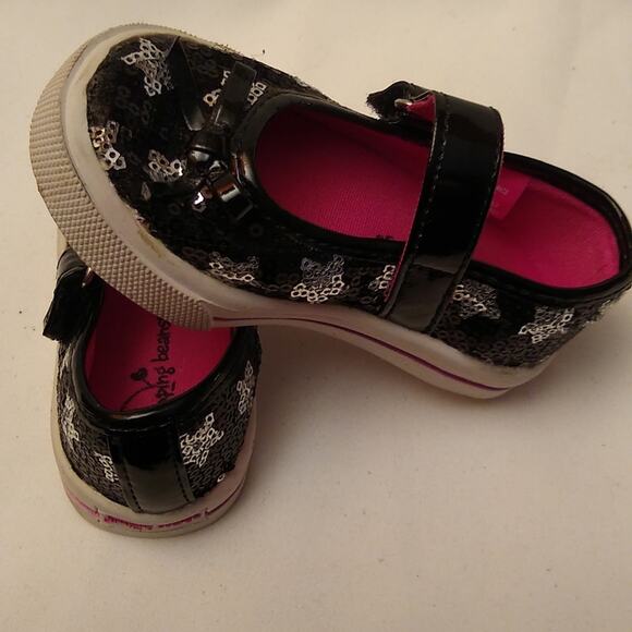 Jumping bean black sequin sneakers. Size 4 - Picture 7 of 7